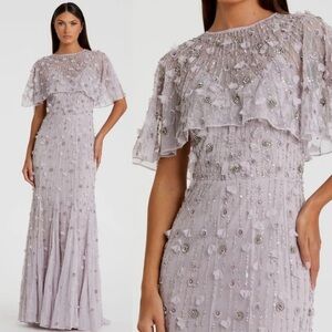 Mac Duggal Lilac Embellished Dress